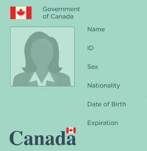 Aplicación de foto de tarjeta PR (Residencia permanente) de Canadá