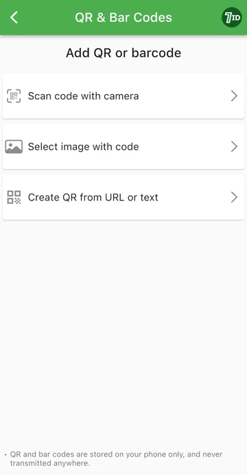Додаток 7ID: додайте QR-код або штрих-код